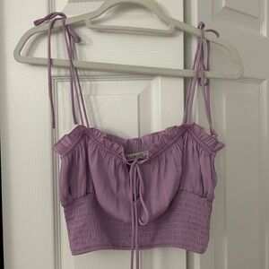 Purple Tie Top